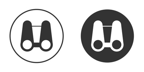 Binoculars icon clipart element. stroke art design graphics