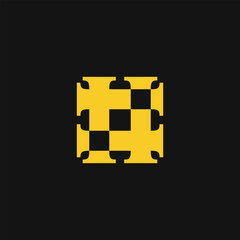 Obraz premium etter H with Plot combination logo, logo design template element, vector illustration