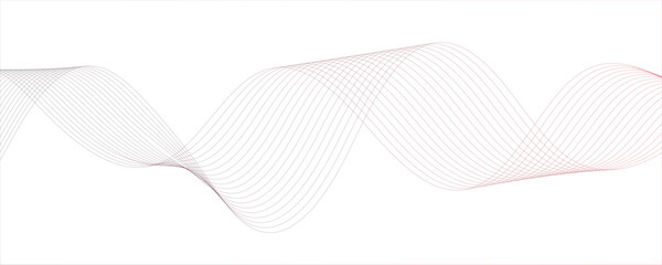 Abstract lines on a white background with a dynamic waveBackground lines wave abstract stripe design. Creative line art. Gray waves with lines. Vector waves background. Curved wavy line.