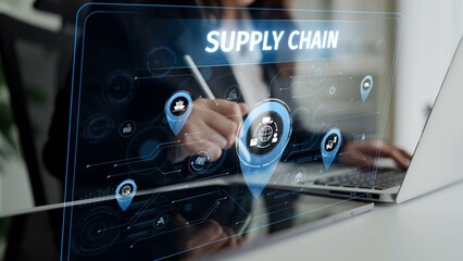 Supply chain processes with data-driven logistics, transportation, and distribution. enhances...