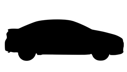 Car with Copy Text Space. Modern Vehicle Element for Transport, Travel, and Automotive-Themed Designs. PNG File