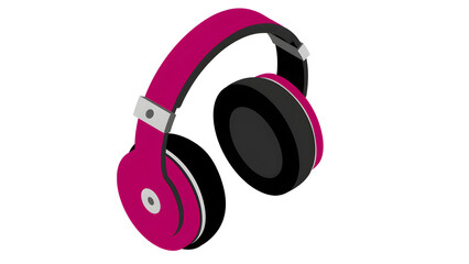 Magenta Over-Ear Headphones – Bold and Modern Headset for Music and Gaming