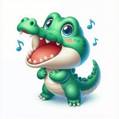 Obraz premium crocodile sing