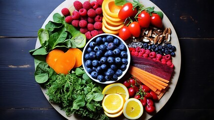 fresh vegetables on a plate