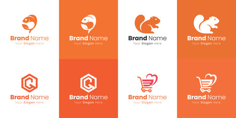 Creative Logo Designs Featuring Nature Technology and Shopping Themes