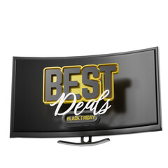 Best deals for Black Friday. 3D illustration.