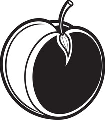 plum fruits vector illustration icon