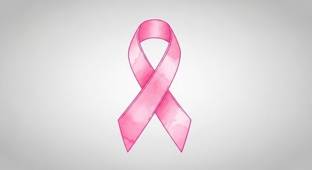 Pink Ribbon Symbolizing Breast Cancer Awareness Hope and Support for Patients and Survivors Worldwide