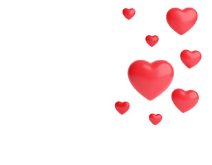 3D Heart Emoji Icon, Freisteller, Cutout