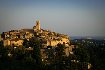 Photograph overlooking Saint Paul de Vence, France