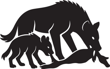 hyena vector art  হায়না 