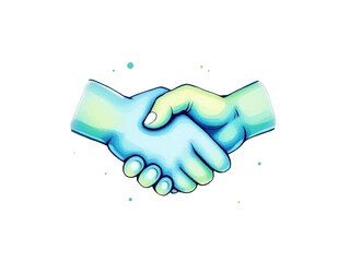 handshake image white background 