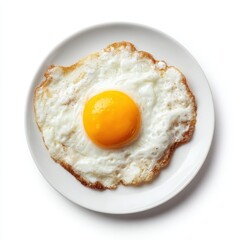 A fried egg on a plate