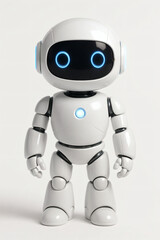 Fototapeta premium Futuristic cute white robot