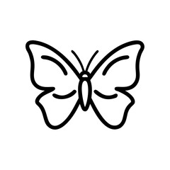 Elegant Butterfly Wings Vector Icon Nature's Beauty in Simple Design, Symbolizing Transformation, Freedom, and the Delicate Essence of Butterflies