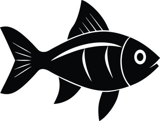 Cardinalfish silhouette vector art illustration