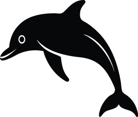 Obraz premium Dolphin silhouette vector art illustration