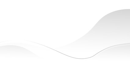 Silvery gray waves abstract vector background.