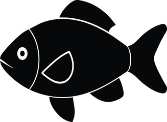 Parrotfish silhouette vector art illustration