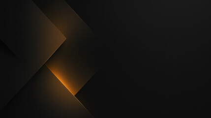 Luxury black abstract background with gold lines and geometric shapes. Modern and elegant design