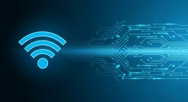 Wi-Fi Connection: Wireless Internet Technology Concept