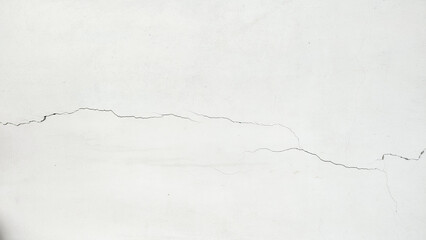 Cracked White Concrete Wall Texture