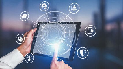 Cyber security protection and cyber security strategies against cyber threats, system hacks,...