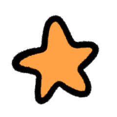 star png outline cute cartoon drawing freehand and handwrite design clipart and kwaii doodle element