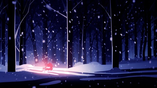 Alpine meadow at midnight where foxfire mushrooms glow emerald green under melting snow patches, their light reflecting in icy streams