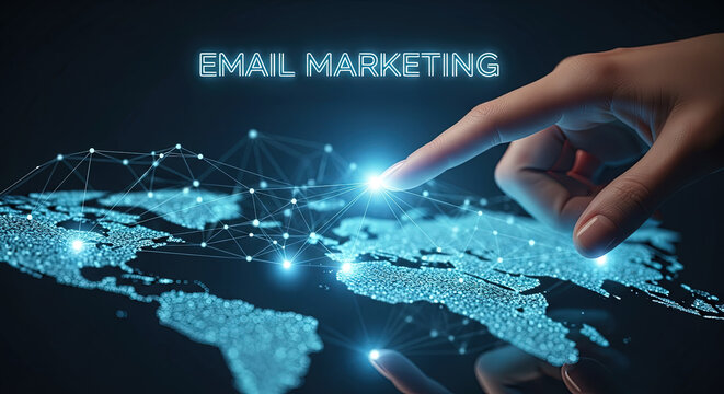 Innovative Email Marketing Strategy: Global Digital Connection with Interactive Technology for Business Growth and Targeted Advertising Campaigns Online