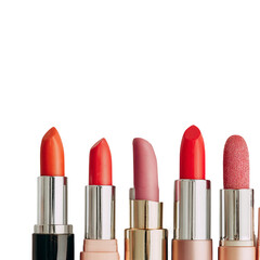 Obraz premium A row of cosmetics [Transparent Background PNG]