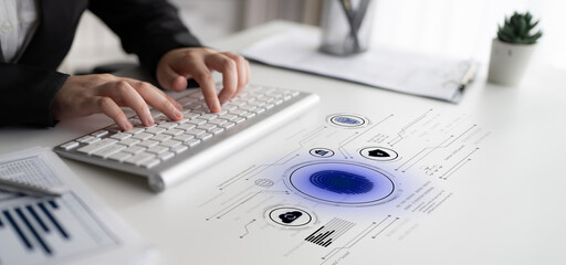 Biometric identity system using fingerprint and facial recognition to secure cloud access, protect...