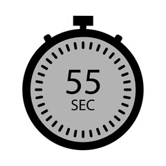 Vintage stopwatch showing fifty-five seconds
