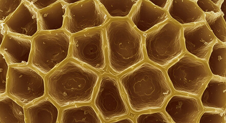 SEM of Reticulate Pollen Exine in Garden Balsam