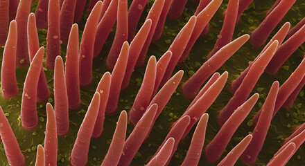 SEM of Soft Papillae in Impatiens Stigma