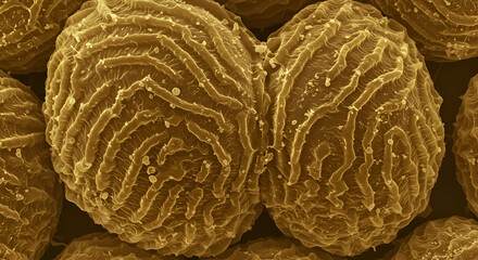 SEM of Spiderwort Flower Pollen Wall Ridges
