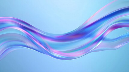 Abstract blue and purple liquid wavy shapes futuristic banner