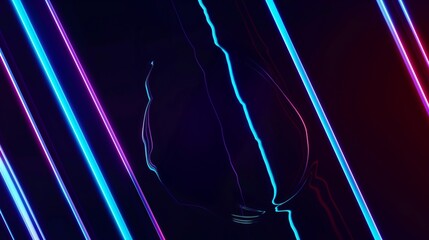 Abstract blue and purple liquid lines futuristic banner