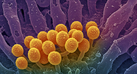 SEM of stigma pollen adhesion zone in Lobelia