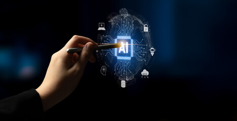 Global AI artificial intelligence transforms AI technology worldwide. Global artificial...