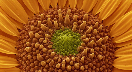SEM of Trichome Base in Sunflower Petals