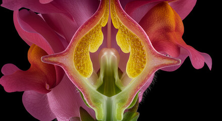 Transverse Section of Snapdragon Style Under Microscope