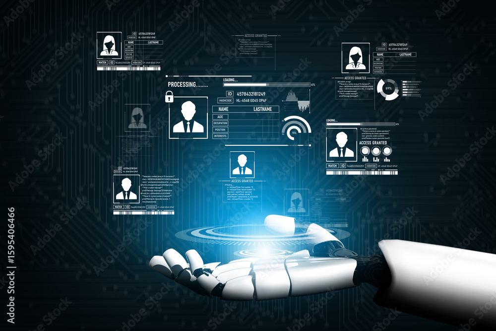 Poster ai safeguards digital identity with smart authentication, secure login systems, and virtual assistan