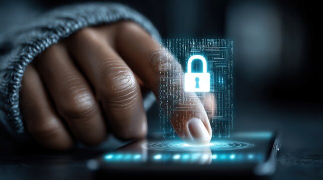 Businessman authenticating a secure digital payment transaction amid fintech innovation in global ecommerce