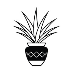 Yucca Planted in an Ancient Pot Design
