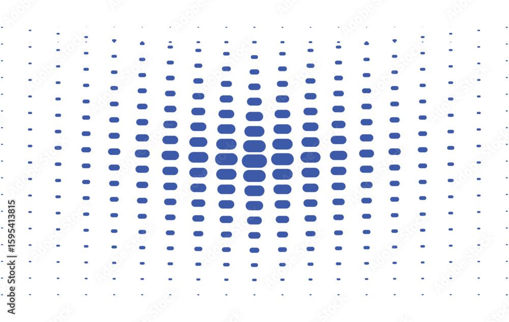 Poster blue dot halftone gradient vector art a smooth transitioning pattern with circular dots for modern b