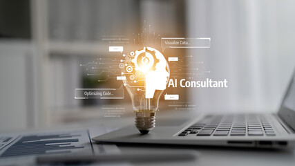AI assistant with LLM, big data, machine learning, and generative AI powers prompt engineering and...