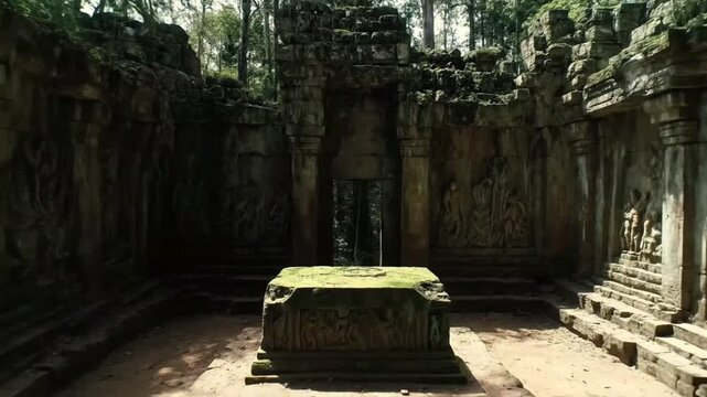 Whispers of the Ancient Jungle Temple Exploring the Stone Ruins of Koh Ker a Lost Khmer City captured with Natural Light
