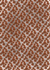 Abstract geometric pattern in brown and white design  