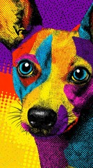 pop-art comic animal artwork 